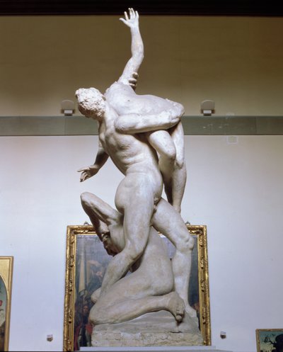 Der Raub der Sabinerinnen, ca. 1583 (Gips) von Giambologna